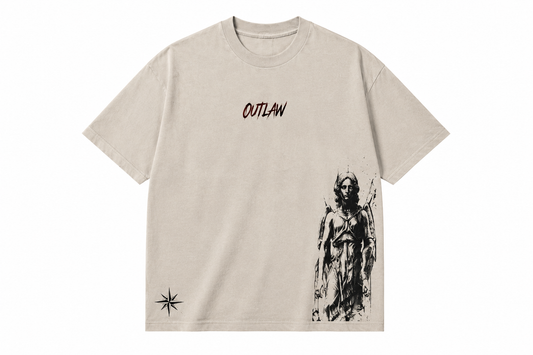 FALLEN ANGELS Premium Embroidered T-Shirt | OUTLAW